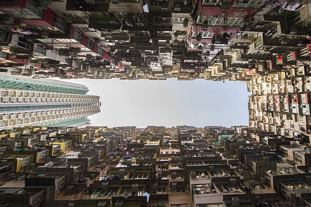 istock Apartment buildings in Hong Kong, China 637720986