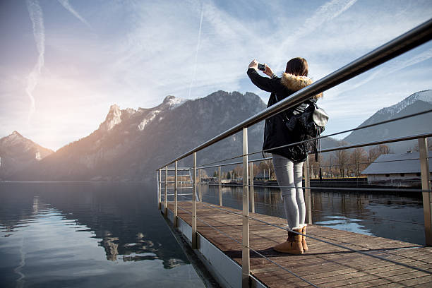 istock taking a photo of a beautiful nature 637724878