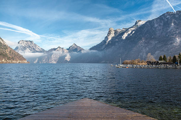 istock Looking at mountains and lake 637725222