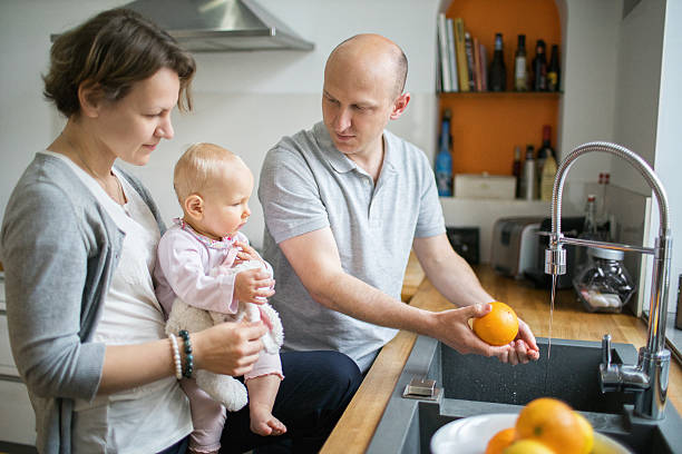 istock Family cooking breakfast together 637726626