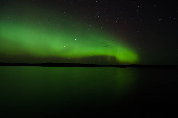 istock Northern Lights with stars Green 637730466