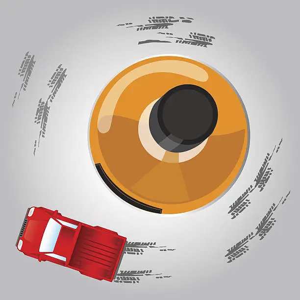 Vector illustration of Druk Drive, concept idea