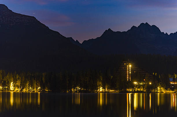 istock Panorama mountain lake, autumn, high-Tatry, Slovakia 637734366