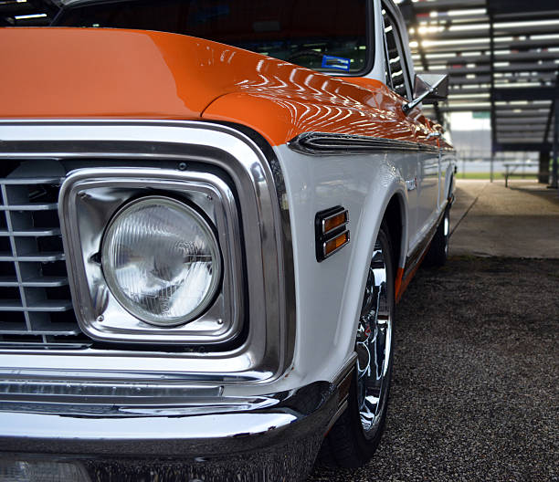 istock Orange and White Truck 637734802
