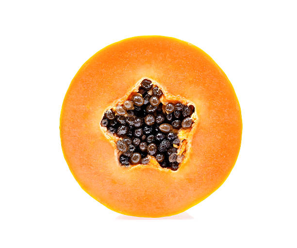 istock Papaya isolated on white background 637736534