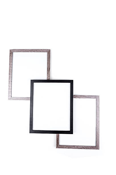 istock Black and grey picture frames isolated on a white background 637739270