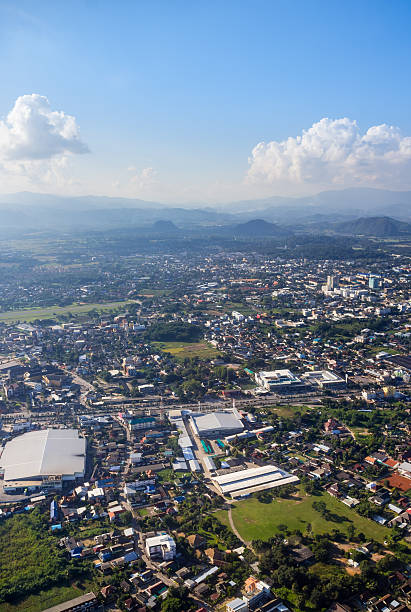 istock Chiang rai cityscape aerial view 637740536