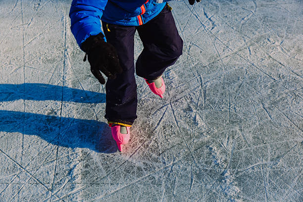 istock little boy skating on ice in winter 637743360