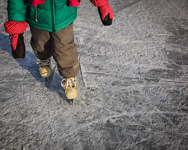 istock child feet learning to skate on ice in winter 637743584