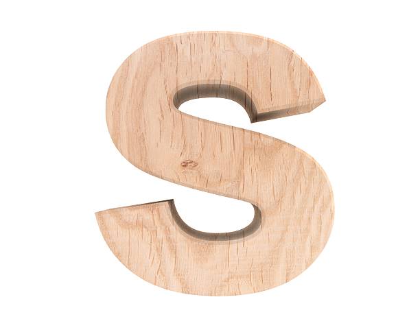 istock 3D decorative wooden Alphabet, lowercase letter s 637747246