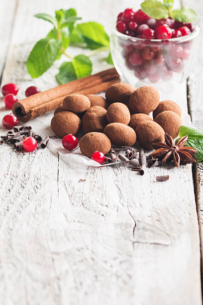 istock chocolate truffles with cranberry 637747494