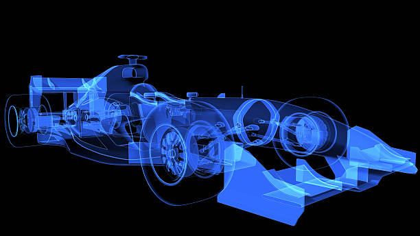 istock 3d Illustration of xray sport car 637748482