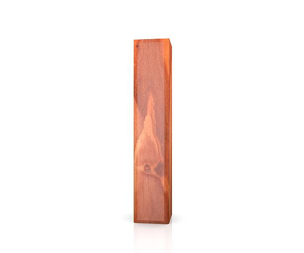 istock 3D decorative wooden Alphabet, capital letter I 637749494