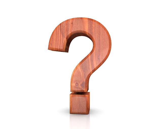 istock Alphabet wooden texture question sign. 3d rendering illustration 637749646