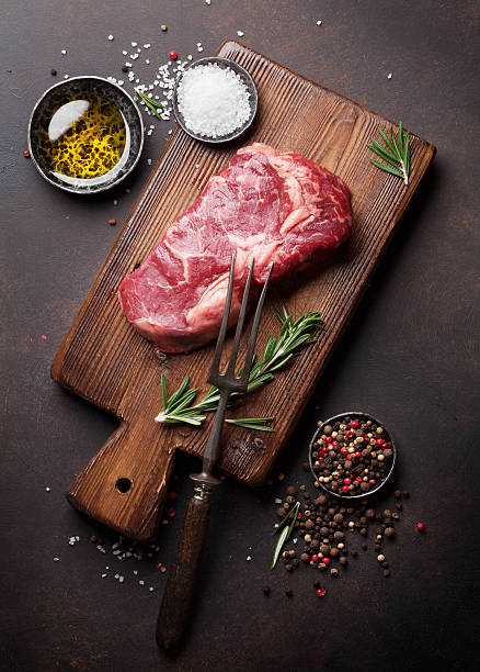 istock Raw ribeye beef steak cooking 637750844