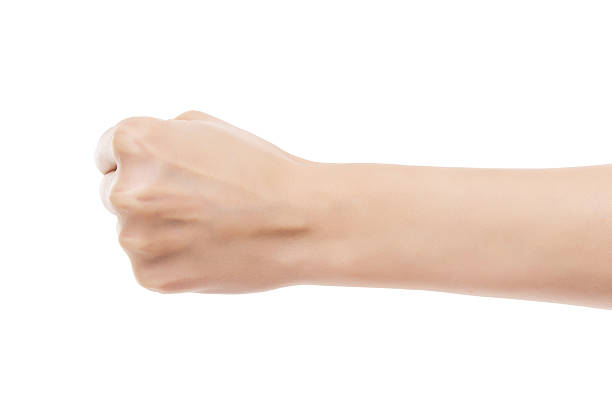 istock Beautiful female hand clenched fist. 637752926