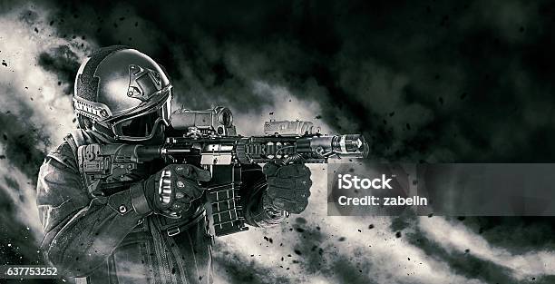 Police Officer Swat Stock Photo - Download Image Now - Special Forces, Strategy, Police Force