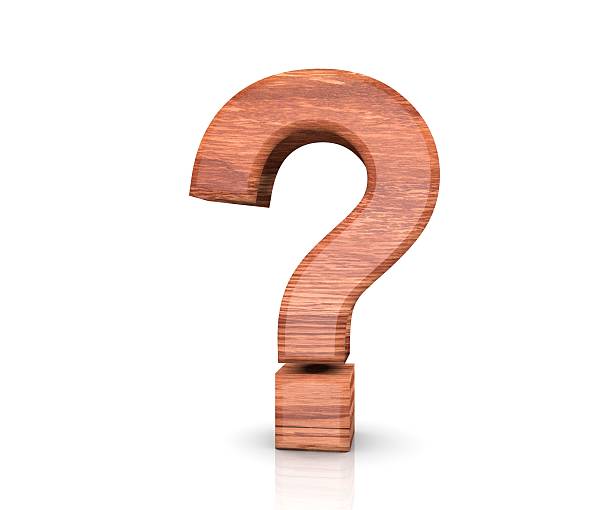 istock Alphabet wooden texture question sign. 3d rendering illustration 637756784