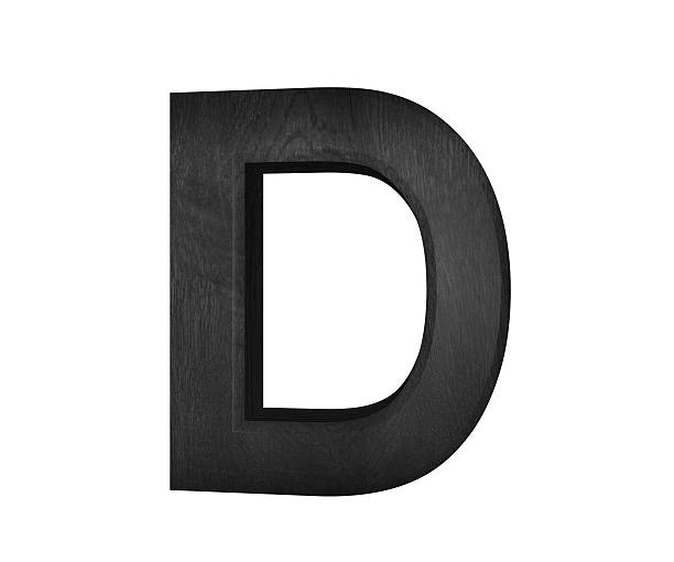 istock 3D decorative wooden Alphabet, capital letter D 637757048