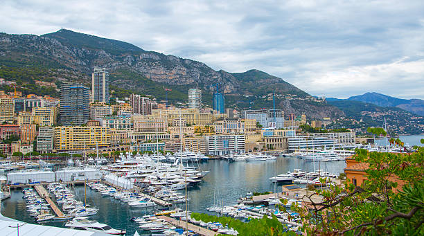 istock Monaco harbour seaport with yachts and sail boats 637765008