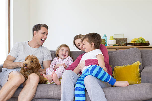 istock Family Cuddles at Home 637766584