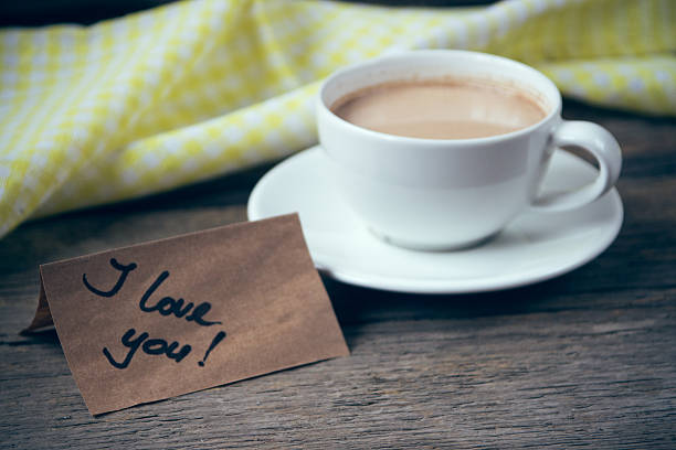 istock Note I love you with cup of coffee 637769170
