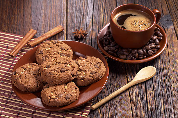 istock Coffee and chocolate cookies 637775534