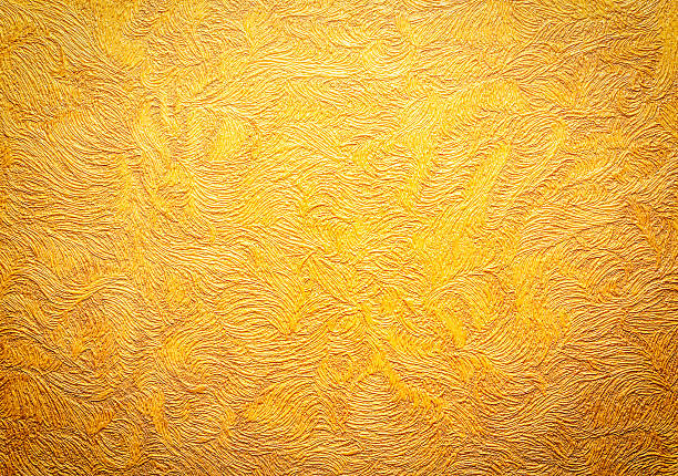 istock Gold background texture. Wallpaper on the wall. 637779358
