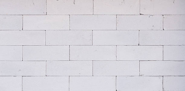 istock background texture of white Lightweight Concrete block, Foamed c 637782726