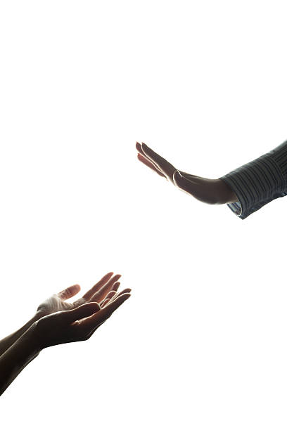 istock Women hand stretched with alms across from the refusal 637784306