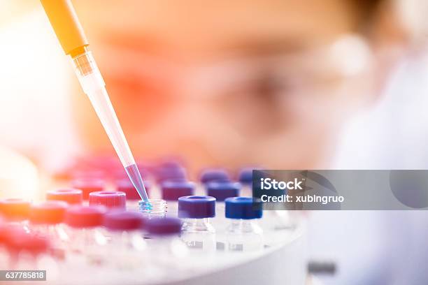 Weibliche Chemiker Arbeiten Im Labor Stockfoto und mehr Bilder von Wissenschaft - Wissenschaft, Labor, Medikament