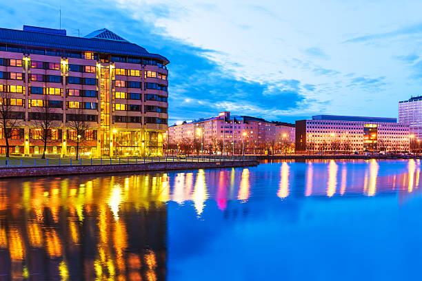 istock Evening scenery of Helsinki, Finland 637788646