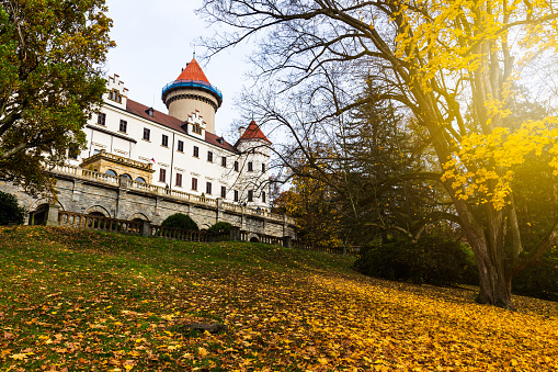 Prague, Czech Republic - October 10, 2016: Konopiste Castle in Czech Republic