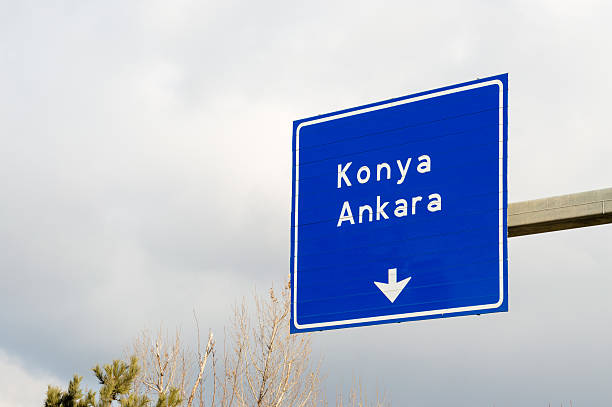 istock Turkish Road Signboard, Tepebasi district in Eskisehir / TURKEY 637792130