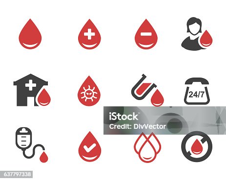 istock Blood donation vector 637797338