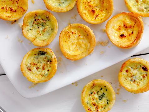 Mini Quiche Lorraine and Cheddar Quiches -Photographed on Hasselblad H3D2-39mb Camera