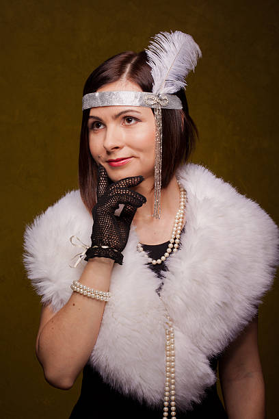 istock Girl in gatsby style 637803958
