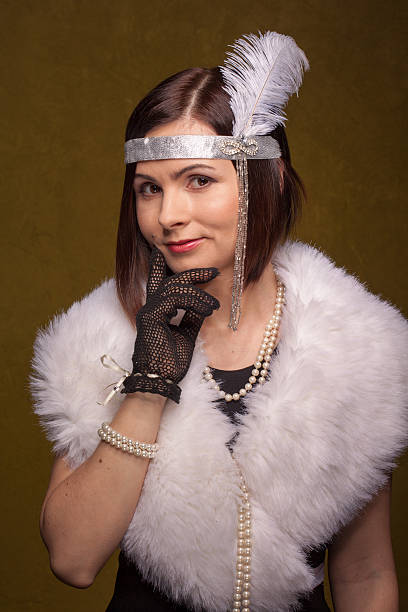 istock Girl in gatsby style 637804038