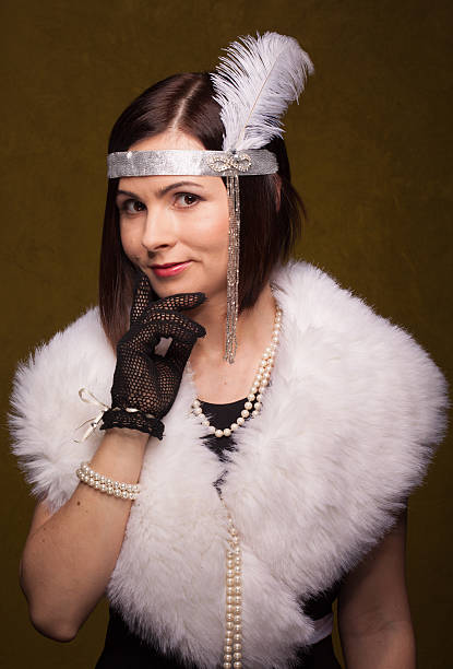 istock Girl in gatsby style 637804134