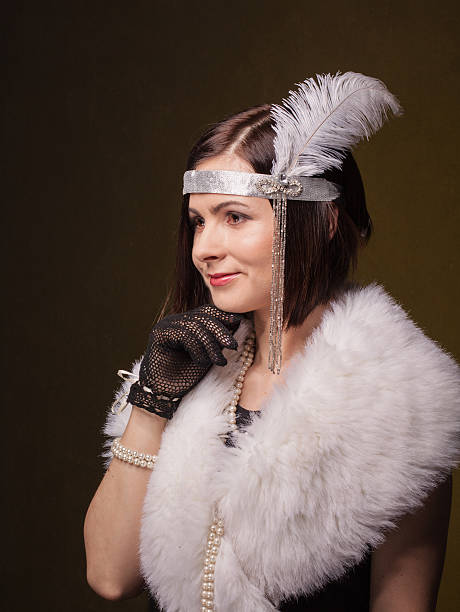istock Girl in gatsby style 637804418