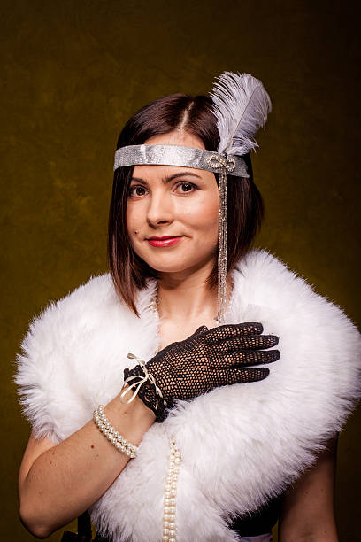 istock Girl in gatsby style 637804578