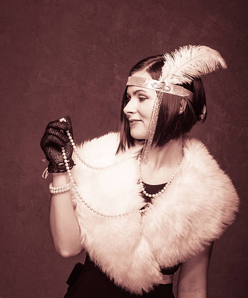 istock Girl in gatsby style 637804744