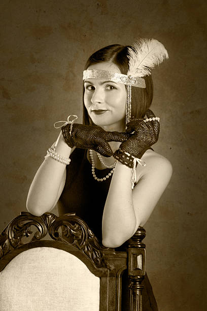 istock Girl in gatsby style 637808082