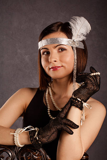istock Girl in gatsby style 637808356