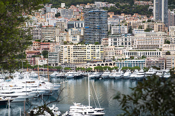 istock Monaco harbour seaport with yachts and sail boats 637808554