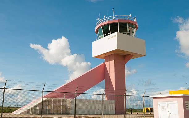 Air Traffic Control Tower Bonaire stock photo