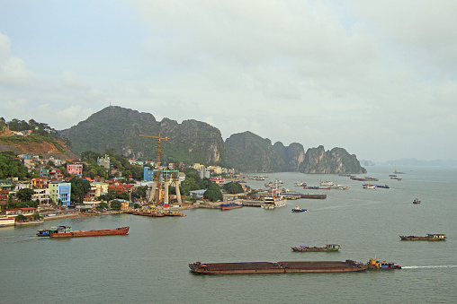 port in Ha long city on the north of Vietnam