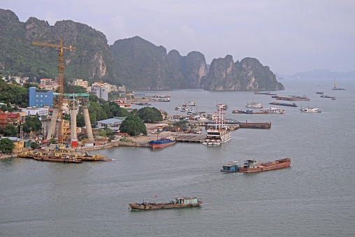 port in Ha long city on the north of Vietnam