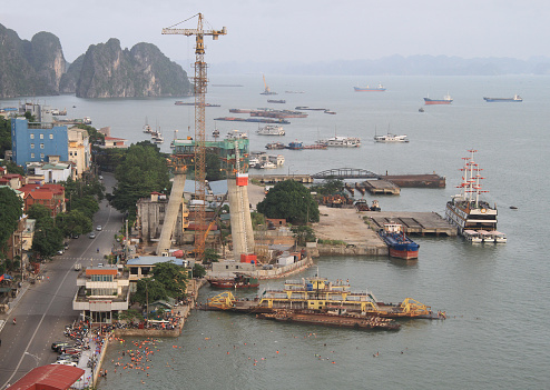 port in Ha long city on the north of Vietnam