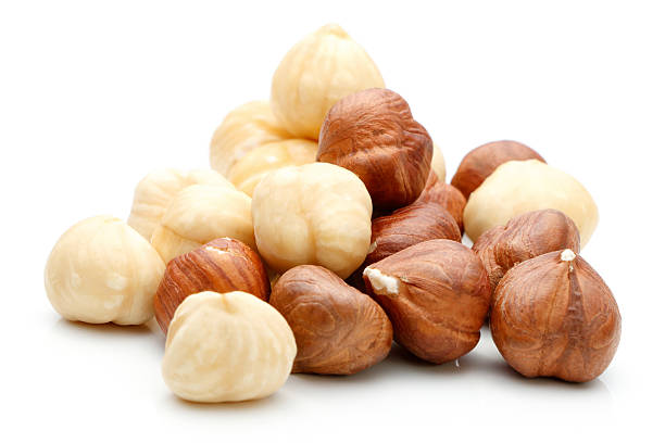istock Heap of Hazelnut isolated 637812014